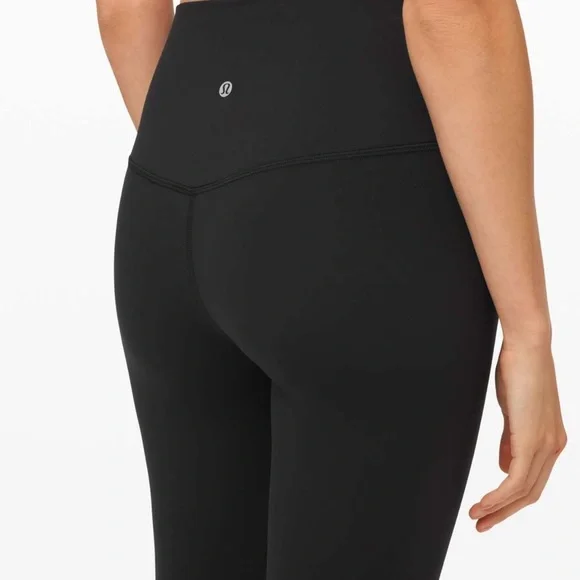 Lululemon Align High Rise Crop 23″ Leggings – Black / Nulu Fabric / Women’s - Picture 3 of 8